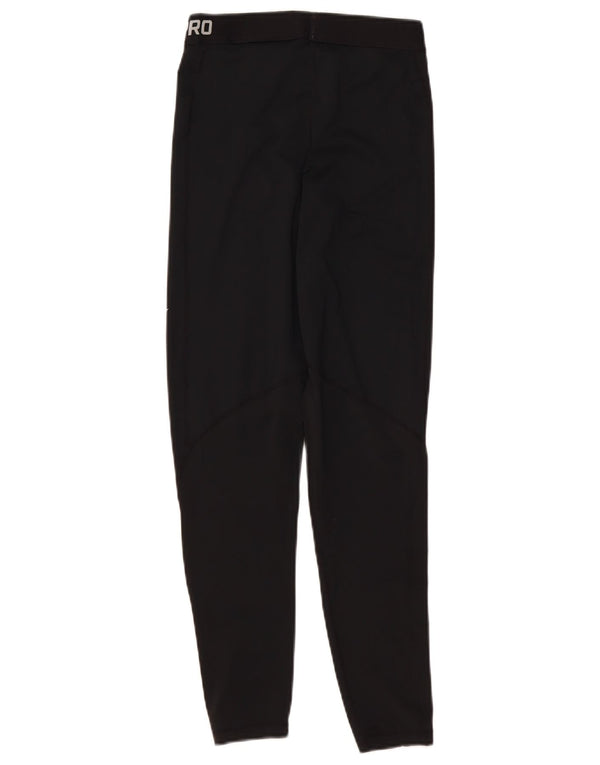 Nike Leggings gráficos Dri Fit para mujer UK 12 Mediano Negro Poliéster