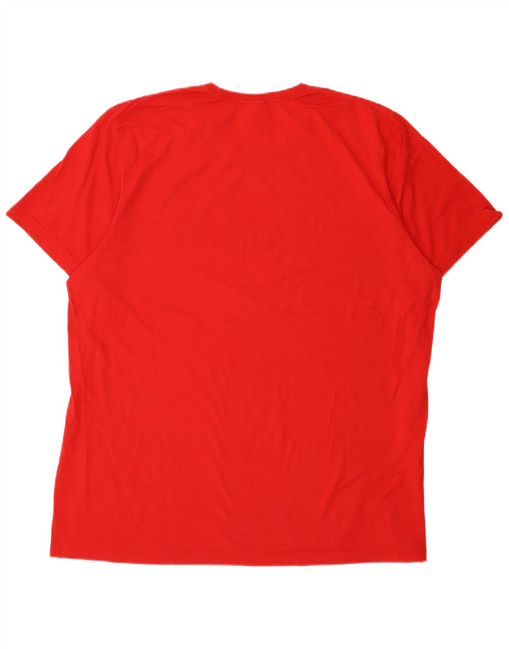 Adidas Camiseta gráfica para hombre Top 2XL Algodón rojo