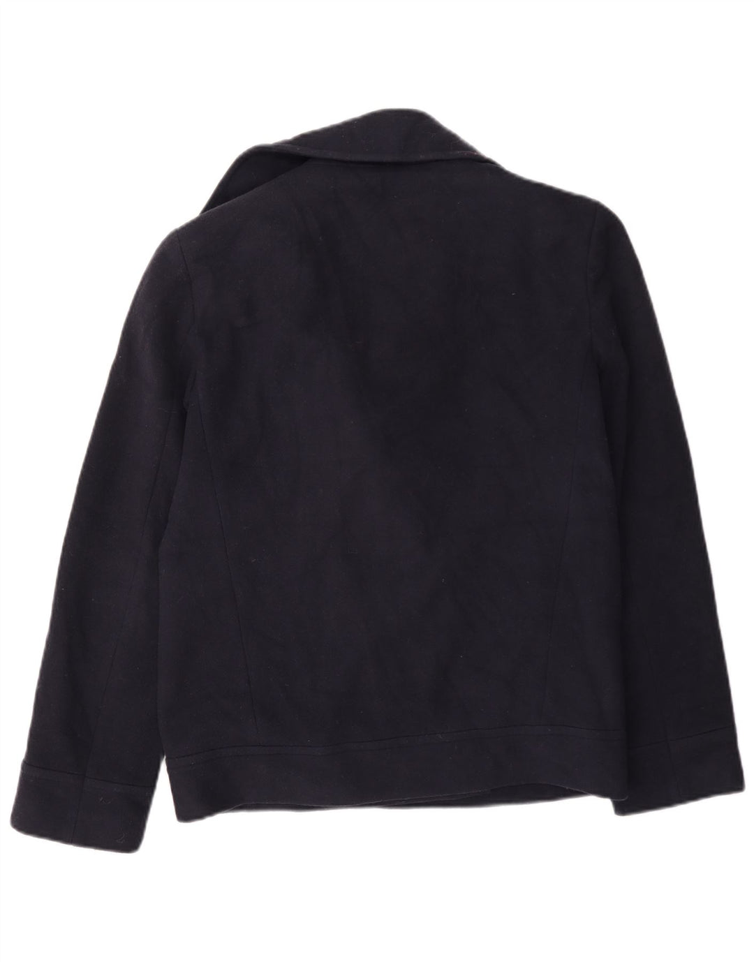 Marks & Spencer Chaquetón para mujer UK 10 Small Lana azul marino