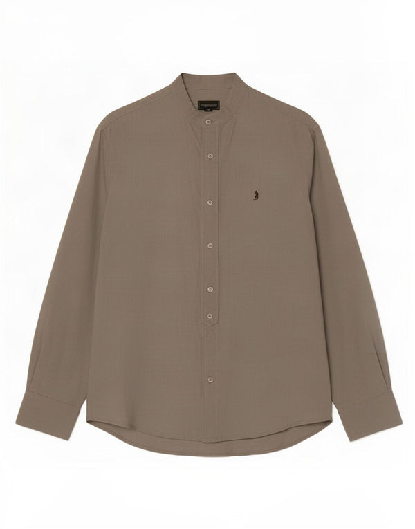 Marlboro Classics Mens Shirt Large Grey Linen