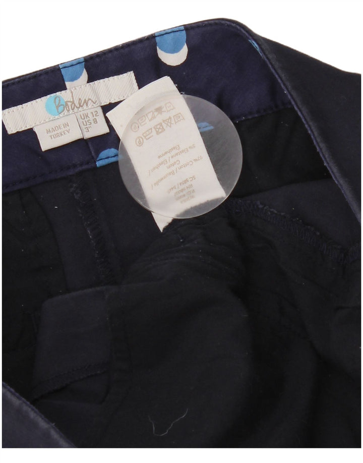 Pantalones cortos chinos Boden para mujer UK 12 Medium W30 Azul marino Algodón