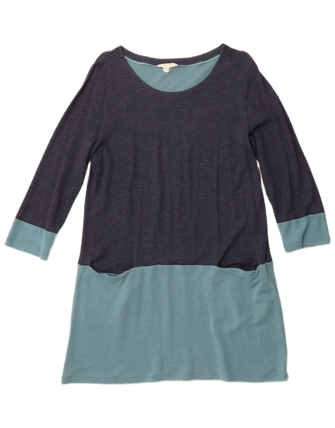 WHITE STUFF Vestido acampanado para mujer UK 46 Grande Azul marino Colorblock