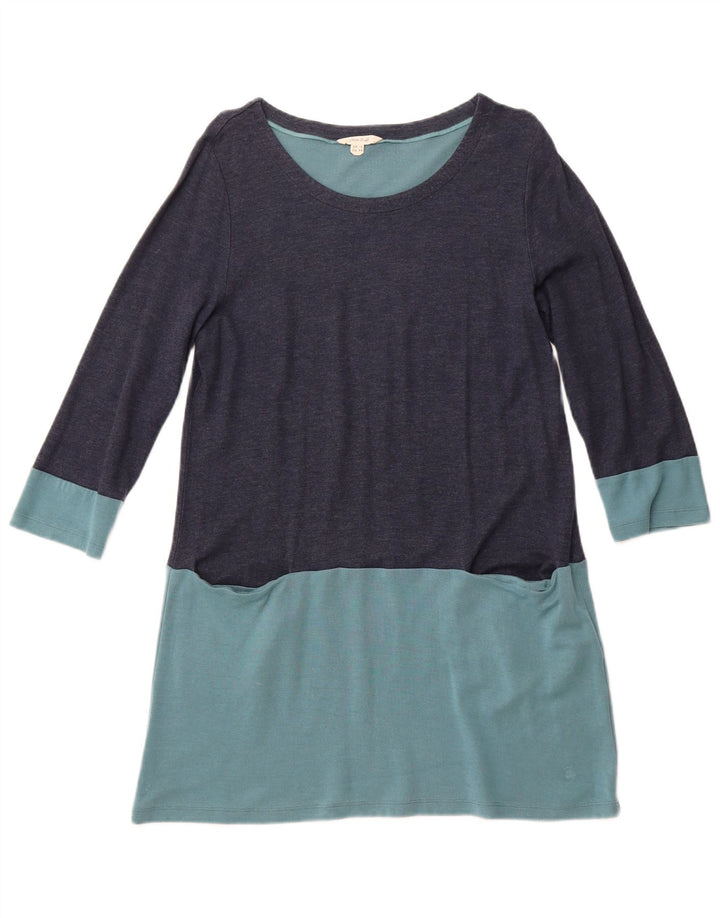 WHITE STUFF Vestido acampanado para mujer UK 46 Grande Azul marino Colorblock