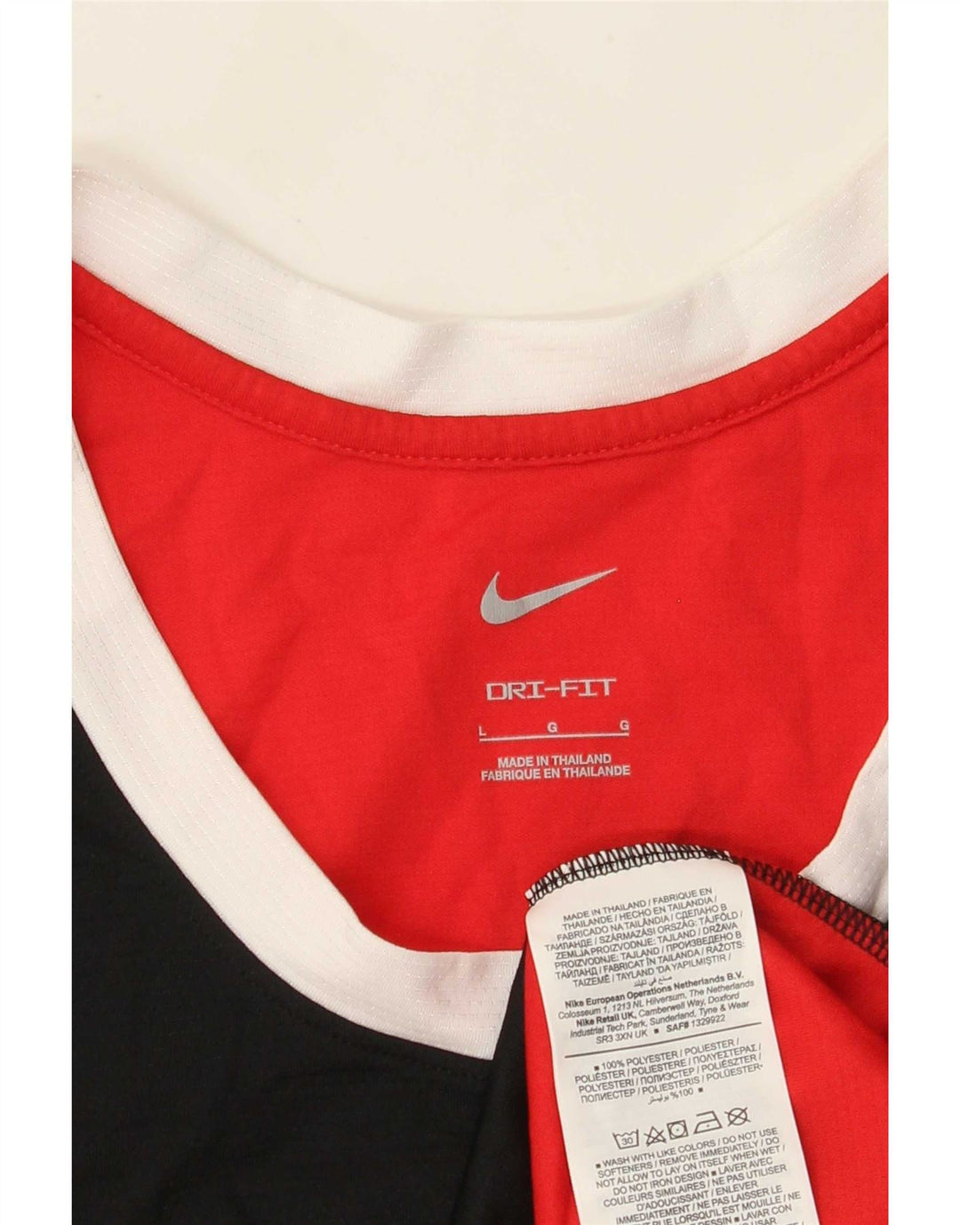 Nike - Camiseta sin mangas con gráfico para hombre, talla grande, color rojo, poliéster
