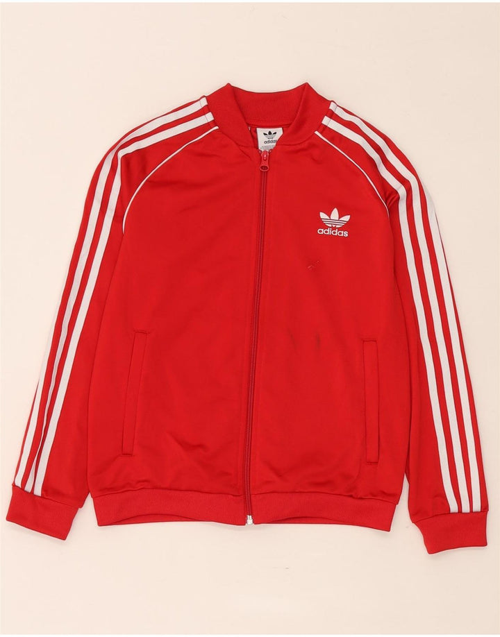 Adidas Chaqueta de chándal para niño 10-11 años Rojo Poliéster