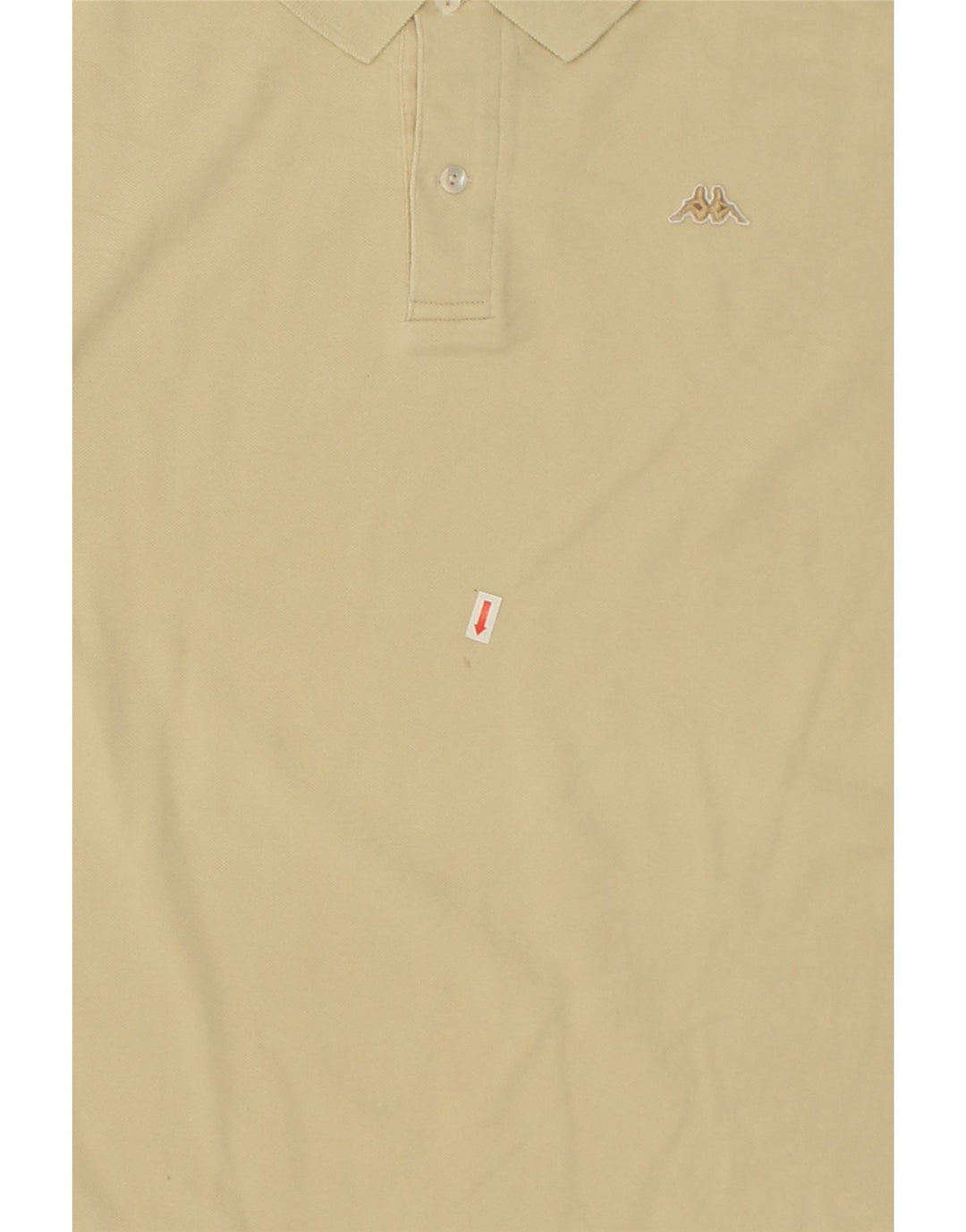 KAPPA Mens Polo Shirt XL Beige Cotton | Vintage Kappa | Thrift | Second-Hand Kappa | Used Clothing | Messina Hembry 