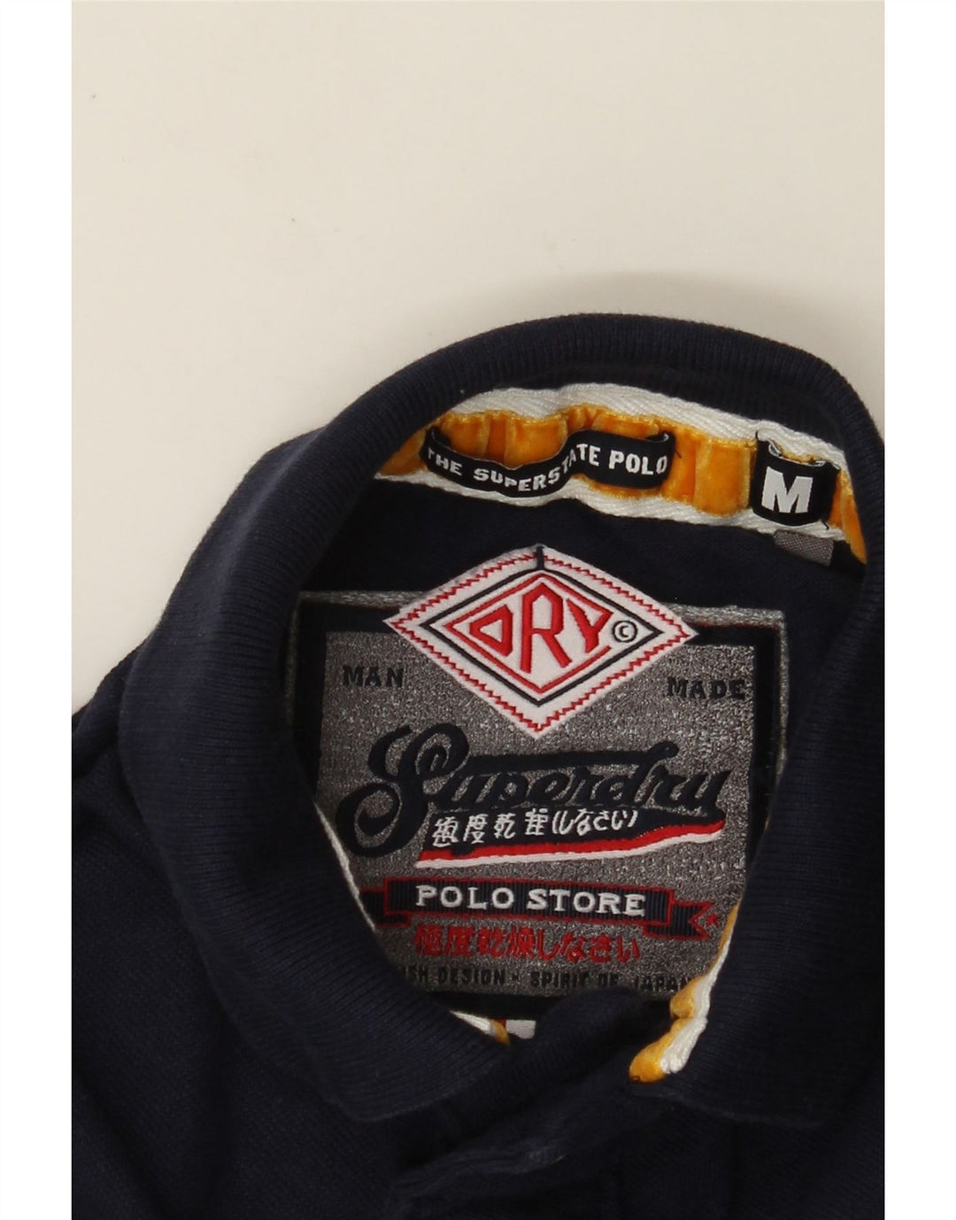 Superdry Polo De Rugby Con Gráfico Gráfico En Azul Marino Mediano