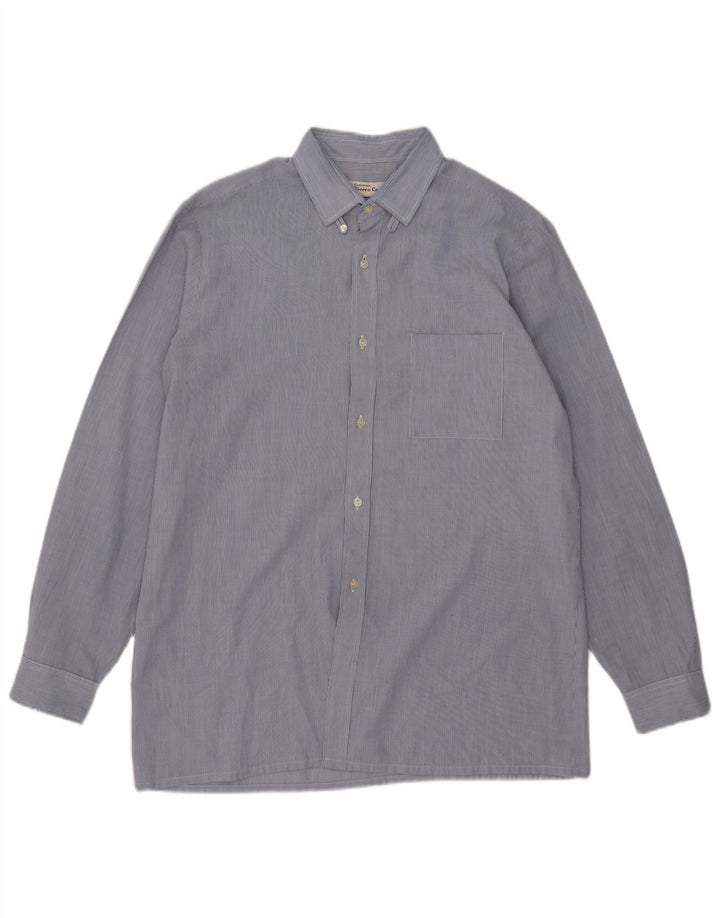 Camisa Pierre Cardin Hombre Poliéster Rayas Azul Medio