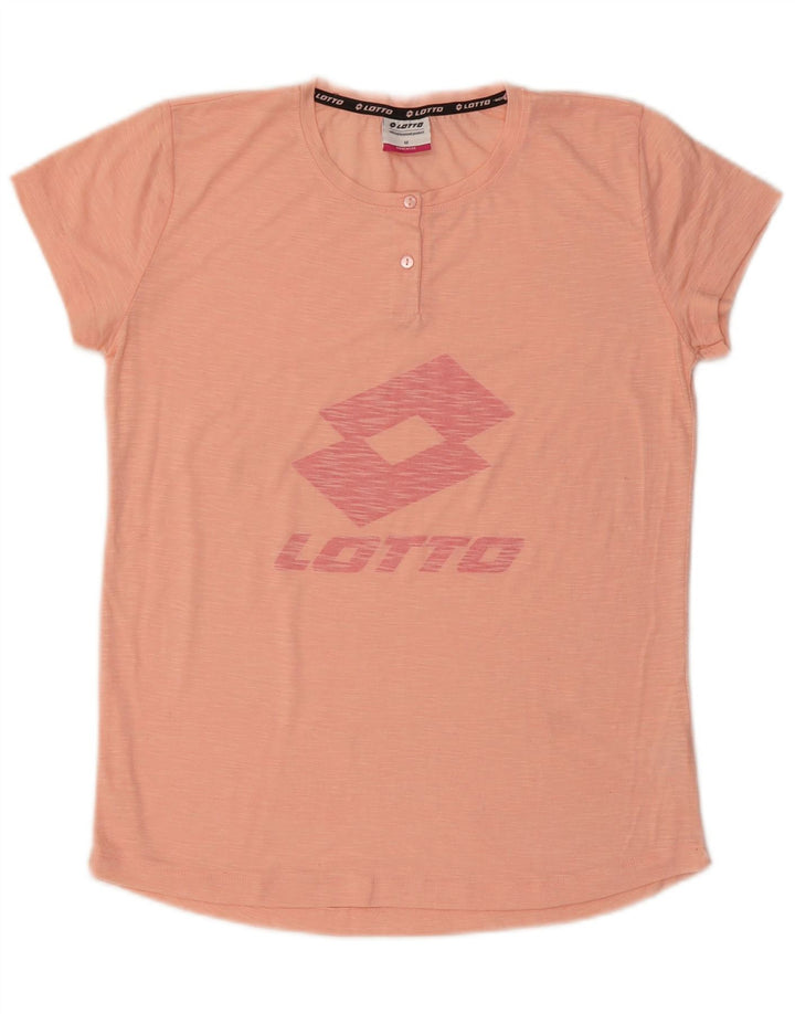 Lotto Camiseta gráfica para mujer Top UK 44 Poliéster rosa medio