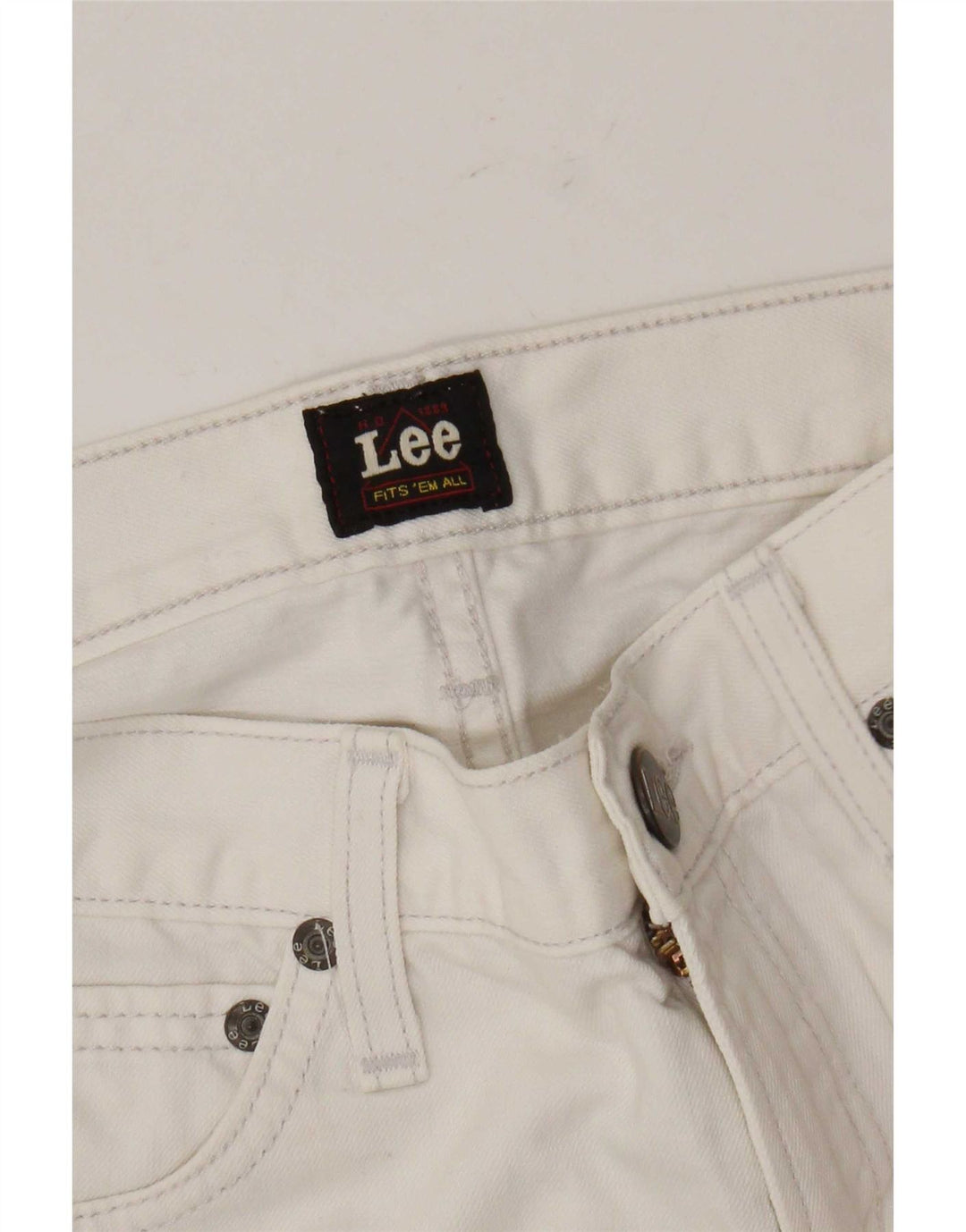 Pantalones Casuales Con Corte De Bota Para Mujer Lee W28 L28 Blanco