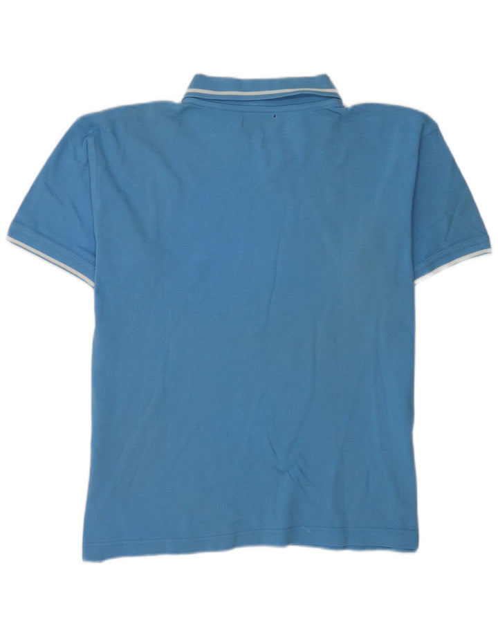 Polo Lee para hombre de algodón azul grande