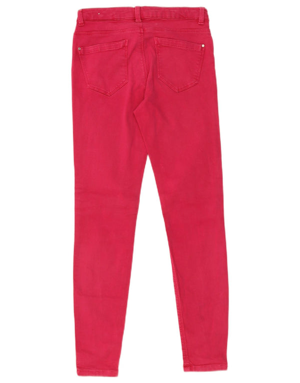 Zara Mujer Pantalones Casuales Pitillo EU 38 Medium W20 L27 Rosa