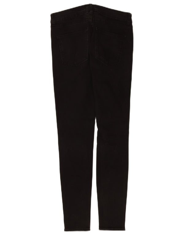 Zara Vaqueros Pitillo Mujer EU 36 XS W26 L28 Algodón Negro
