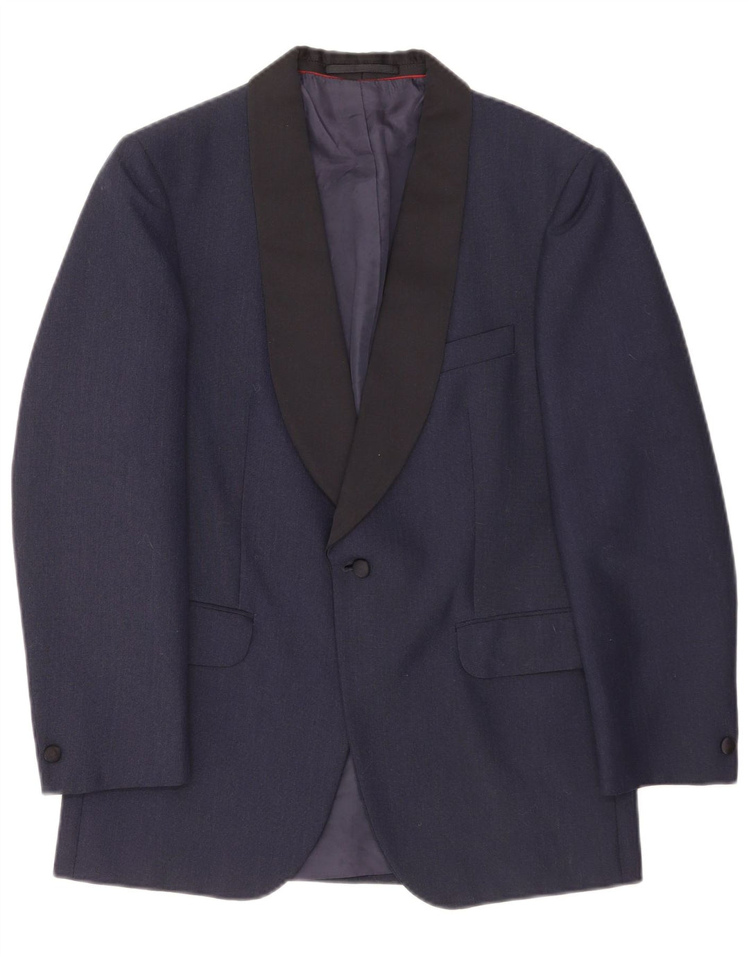 Kruunu Chaqueta tipo blazer de 1 botón para hombre UK 36 Small Azul marino Colorblock Lana