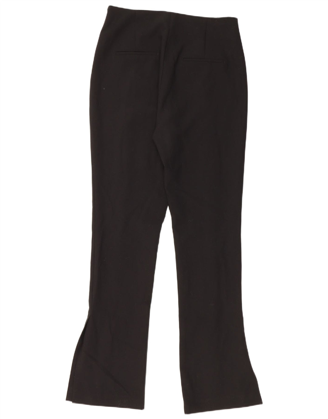 ZARA Mujer Pantalón Casual Bootcut Grande Poliéster Negro