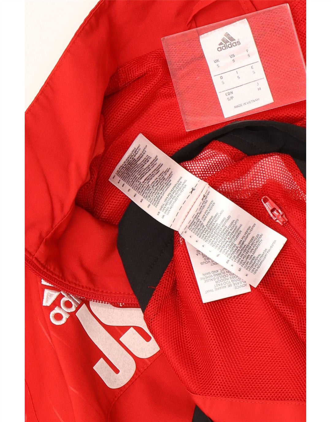 Adidas Hombre TSV Loccum Chándal Top Chaqueta Pequeña Rojo Colorblock Poliéster