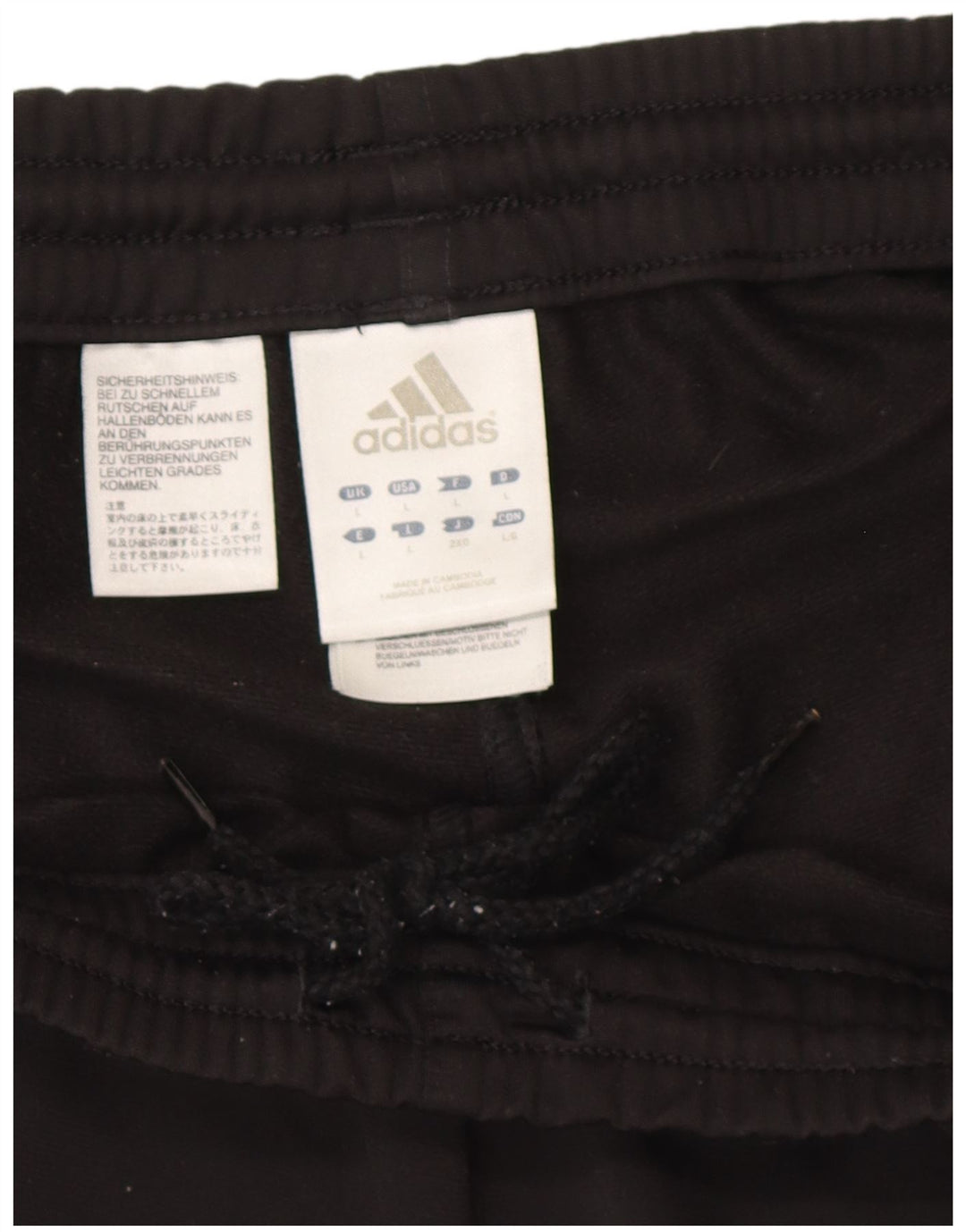 Pantalón De Chándal Adidas Hombre Grande Negro Poliéster