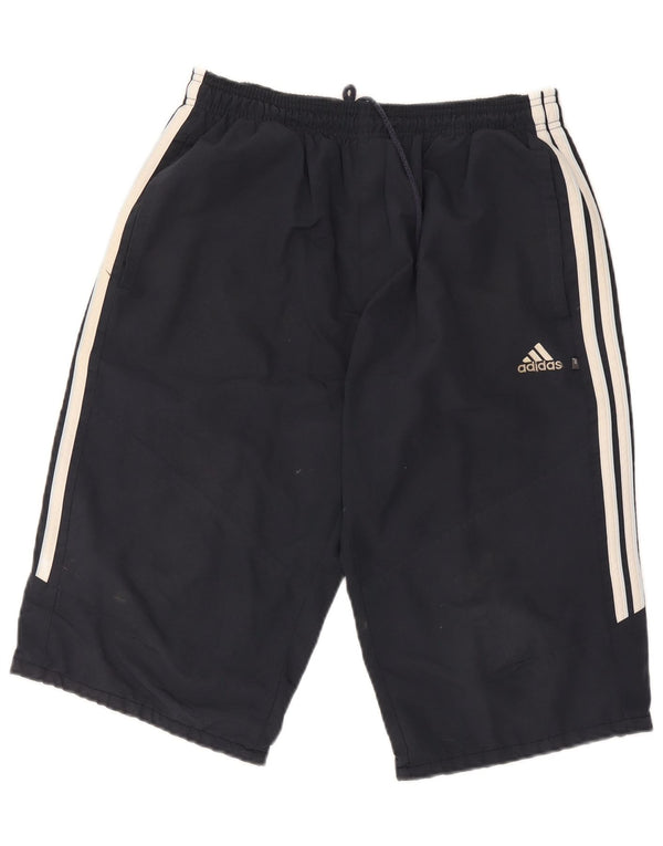 Adidas Mens Bermuda Sport Shorts Pequeño Negro Poliéster