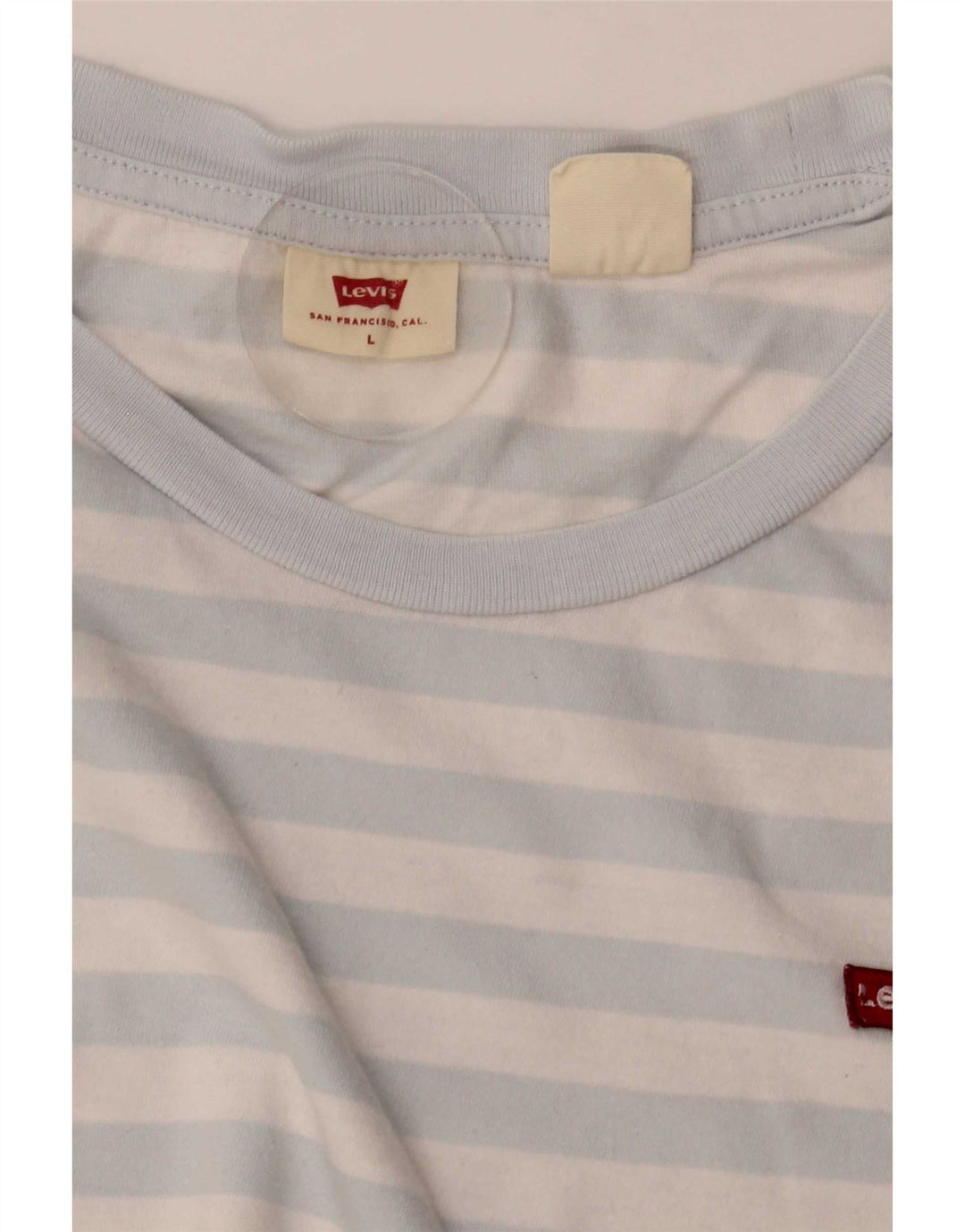 Levi's Camiseta para mujer Top UK 46 Large Blue Stripes
