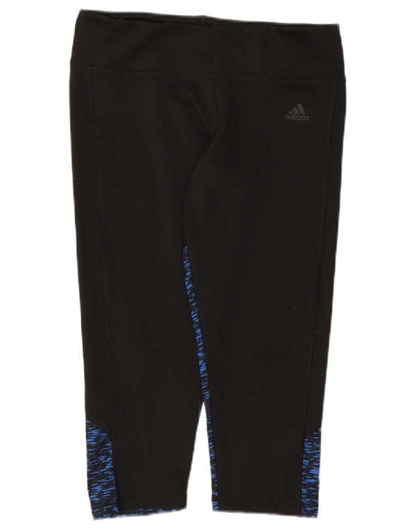 Adidas - Leggings capri Climalite para mujer, talla 16/18, talla grande, color negro