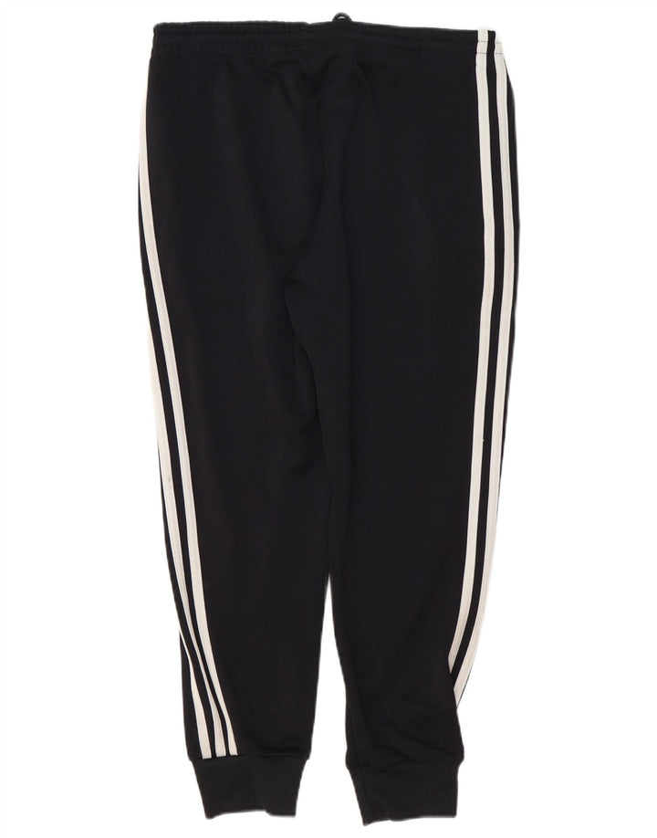 ADIDAS Pantalones de chándal para mujer Joggers UK 12 Mediano Negro Poliéster