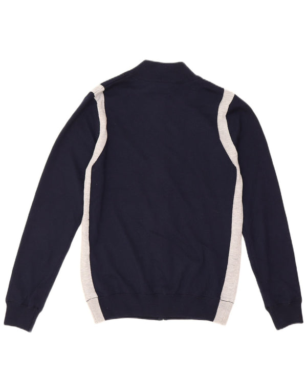 Calvin Klein Suéter tipo cárdigan para mujer UK 10 Small Azul marino Colorblock