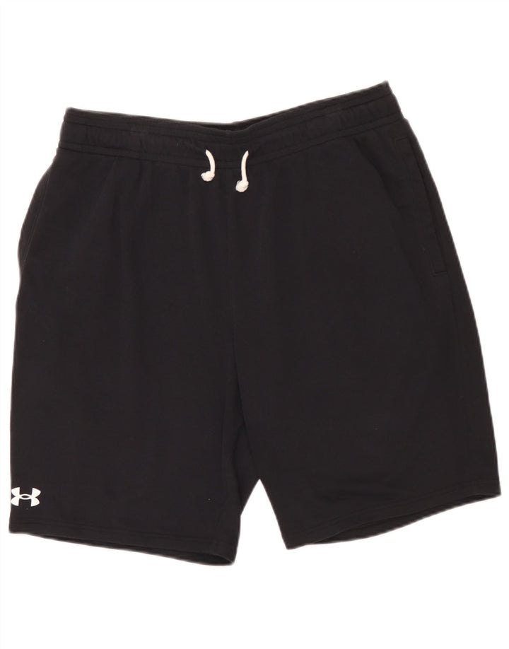 Under Armour Pantalones cortos deportivos para hombre XL Algodón negro
