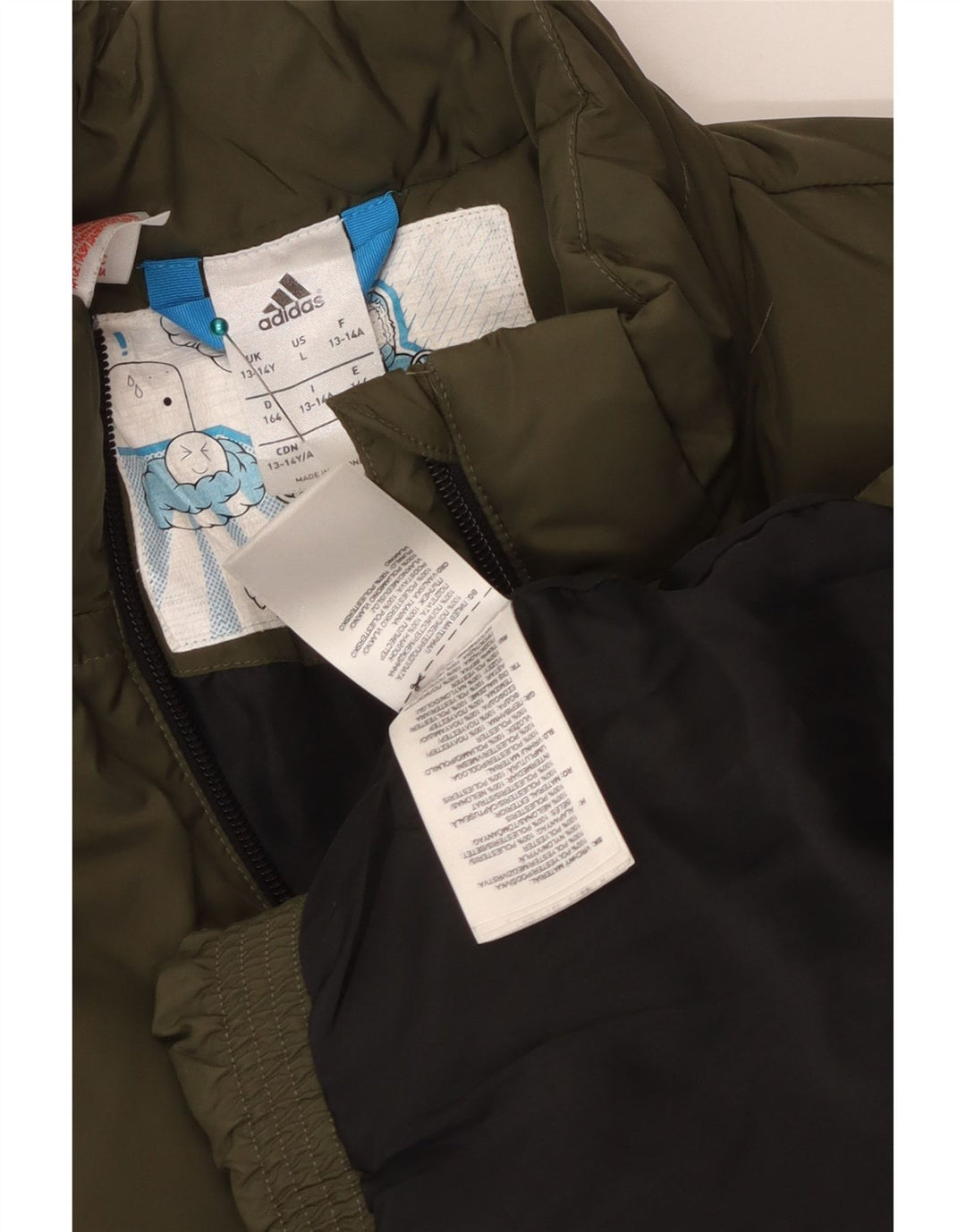 Adidas Chaqueta Acolchada Niño 13-14 Años Caqui Poliéster