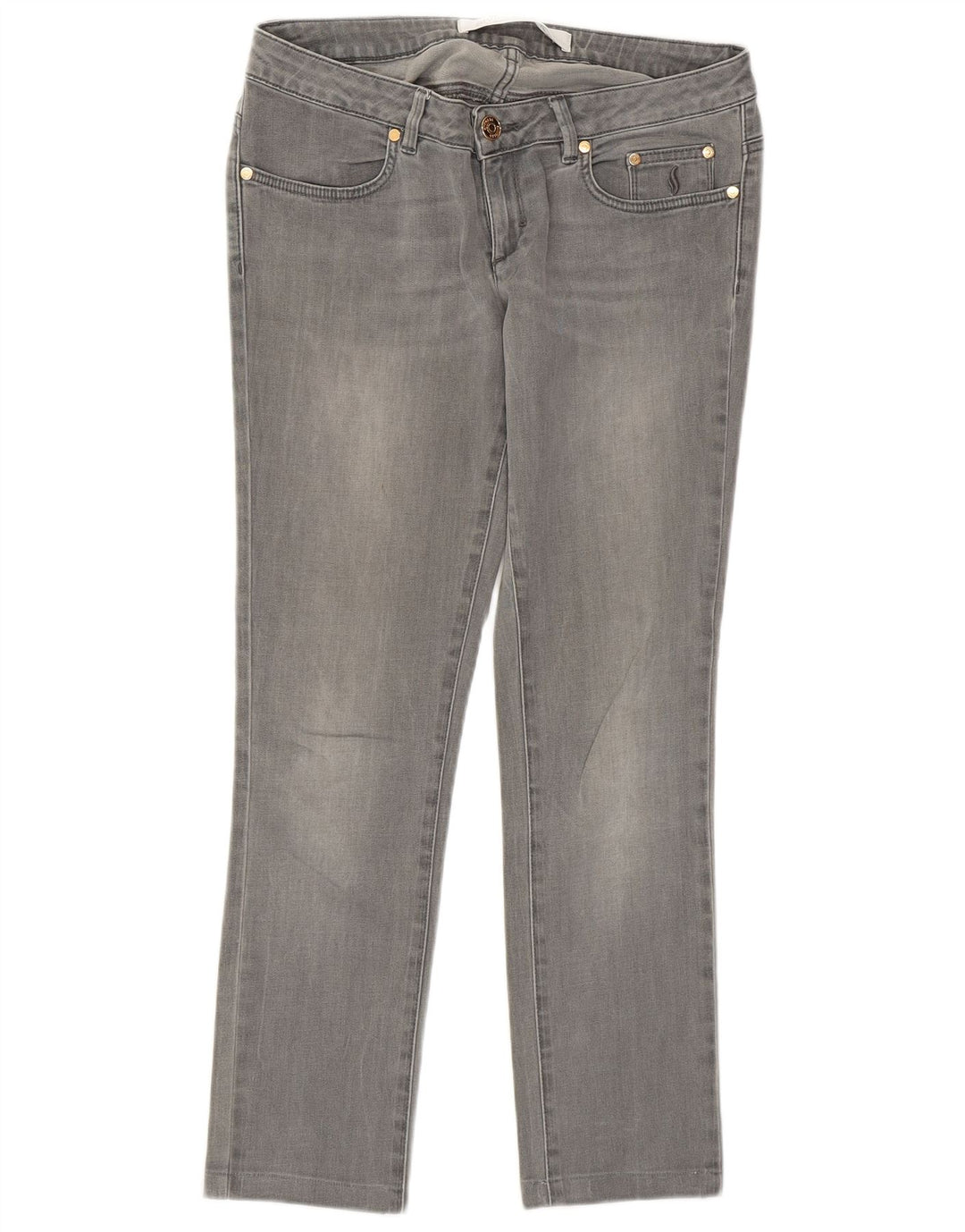 SIVIGLIA Womens Straight Jeans W31 L27 Grey Cotton