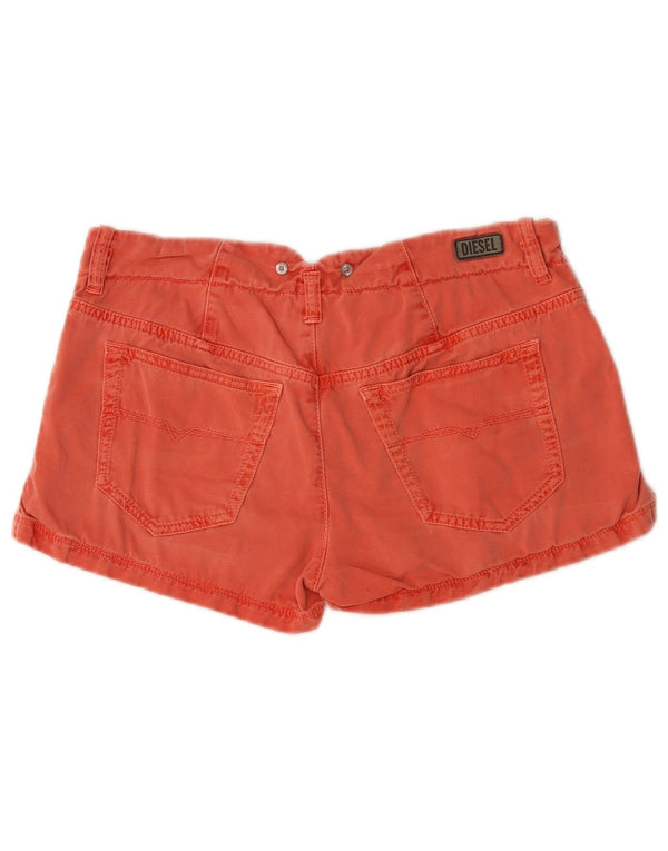 Pantalones Cortos Diesel Mujer W28 Medio Rojo