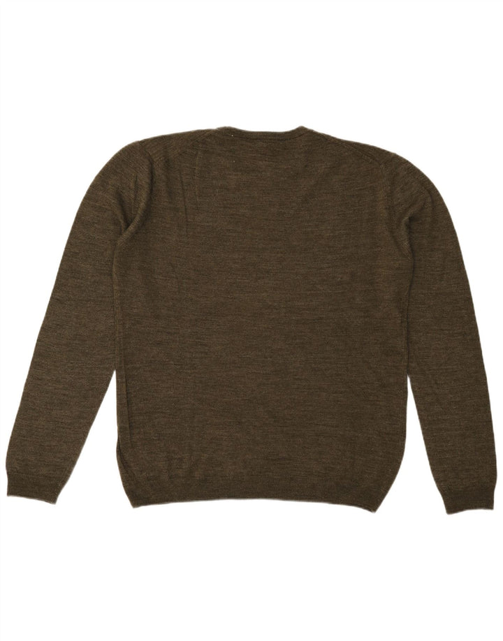 Henry Cottons Jersey de Cuello Redondo para Hombre de Lana Caqui Grande