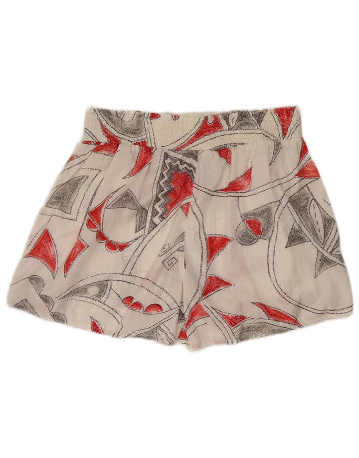 REEBOK Bañador para Mujer UK 10 Small White Geométrico Nylon