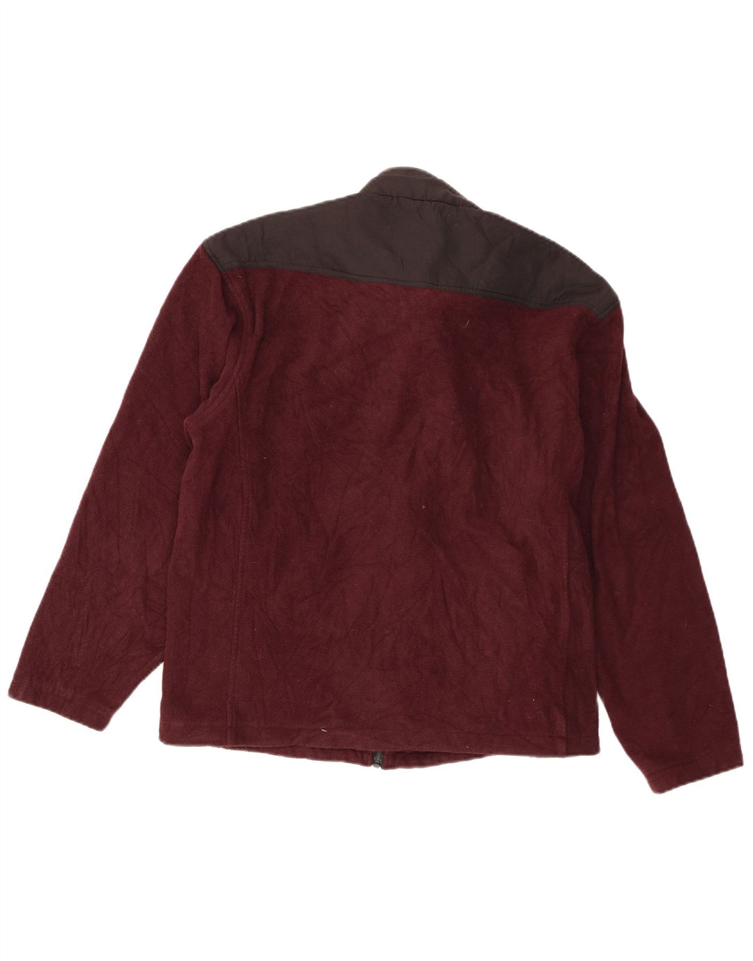 Champion Chaqueta polar para hombre UK 40 Large Granate Colorblock Poliéster
