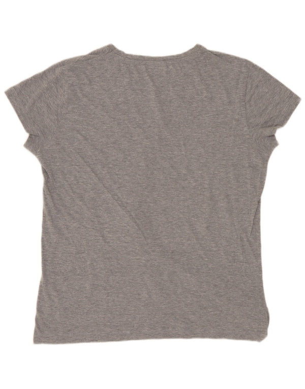 LOTTO Camiseta Mujer Top UK 44 Algodón Gris Medio