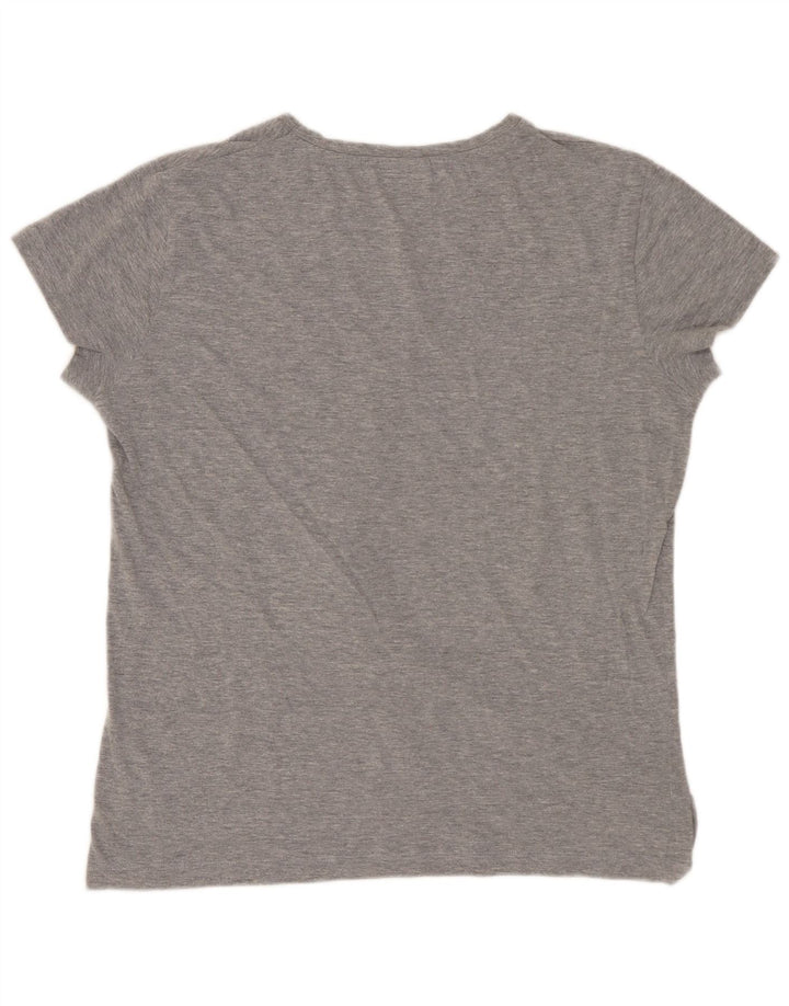 LOTTO Camiseta Mujer Top UK 44 Algodón Gris Medio