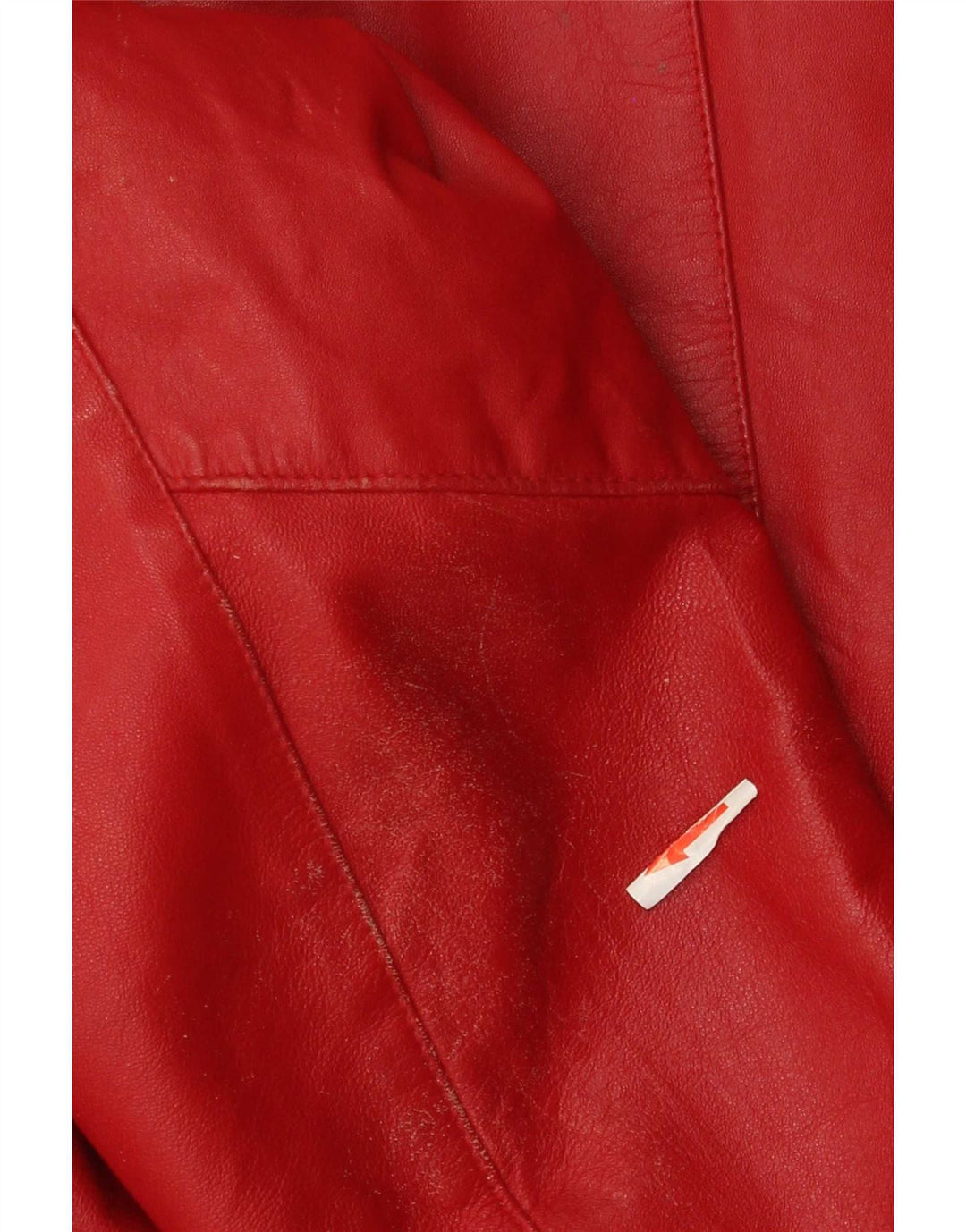 Yuppie Chaqueta corta de cuero para mujer EU 40 Medium Red