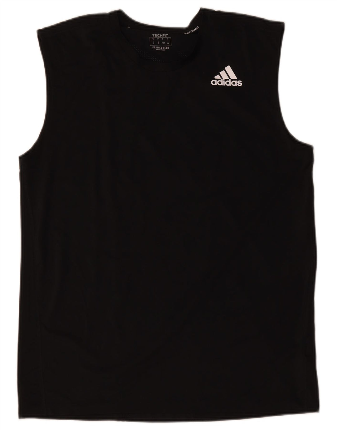 Adidas Hombre Aeroready Chaleco Top Grande Poliéster Negro