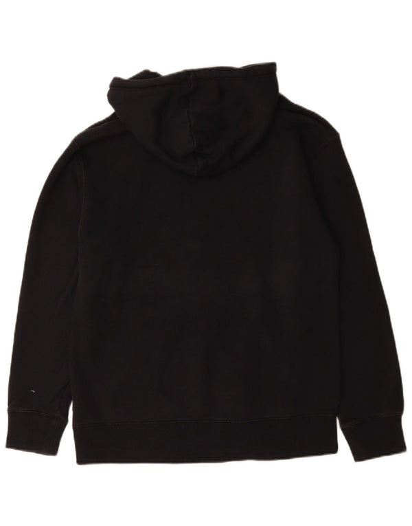 Nike Sudadera con capucha gráfica para hombre, talla pequeña, algodón negro