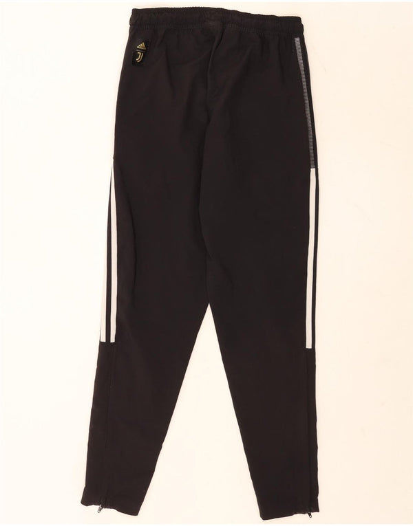 Adidas Mujer Juventus Chándal Pantalones UK 8 Pequeño Poliéster Negro