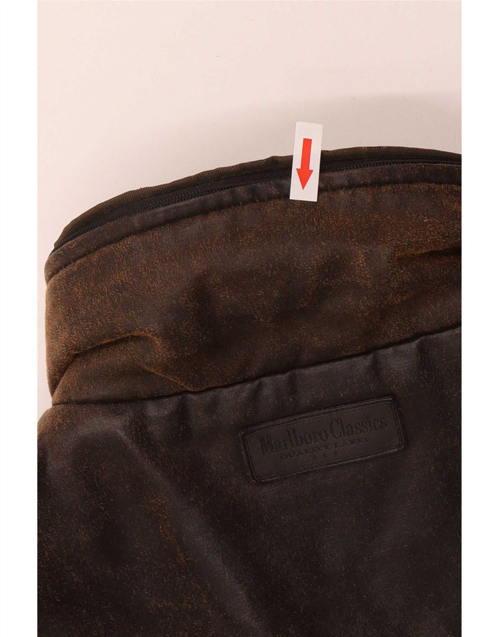 Marlboro Classics Chaqueta utilitaria para hombre UK 40 Large Brown Cotton Classic