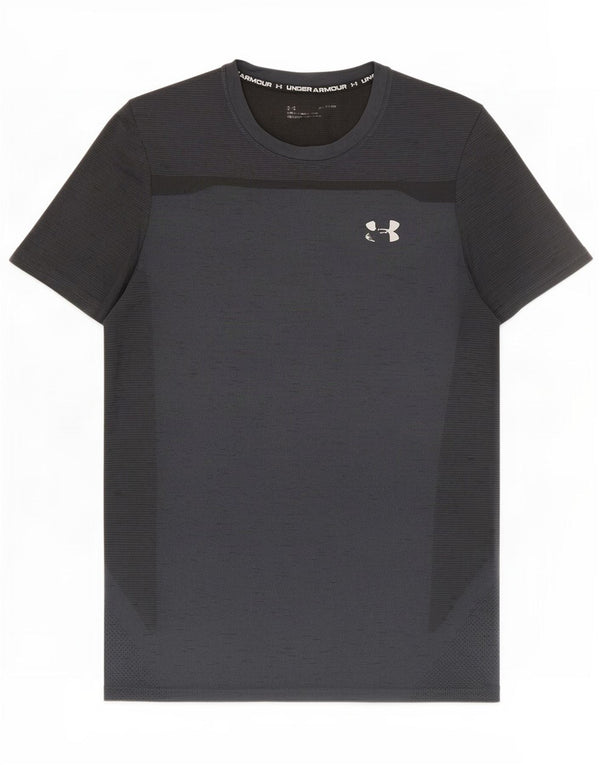 Camiseta Under Armour Hombre Top Medium Negro Moteado