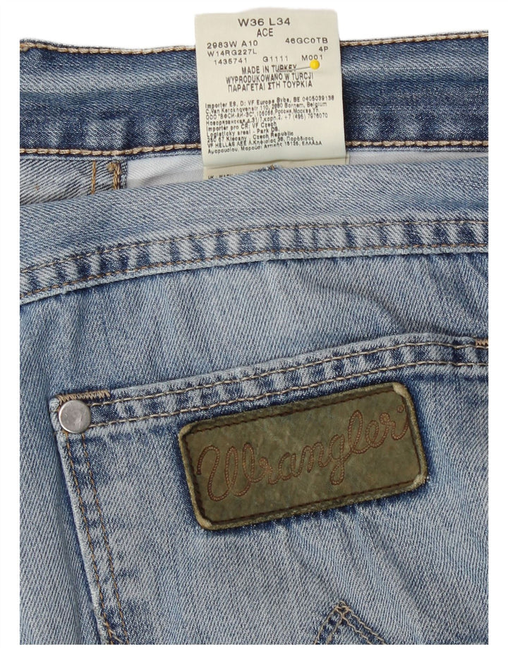 Vaqueros Wrangler Hombre Rectos W36 L31 Algodón Azul