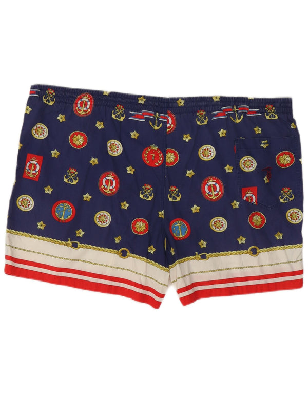 Bañador Hombre Trussardi Graphic IT 54 XL Azul Marino Algodón