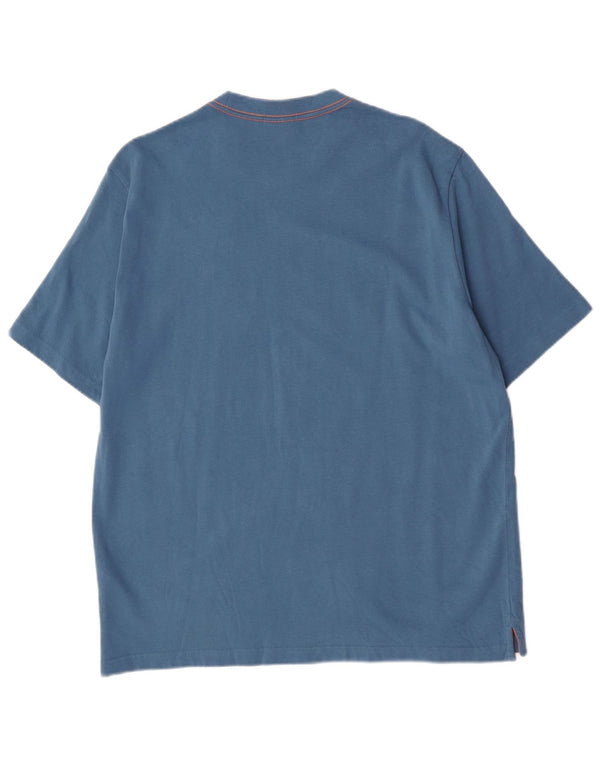Paul Smith Camiseta gráfica para hombre Top grande de algodón azul