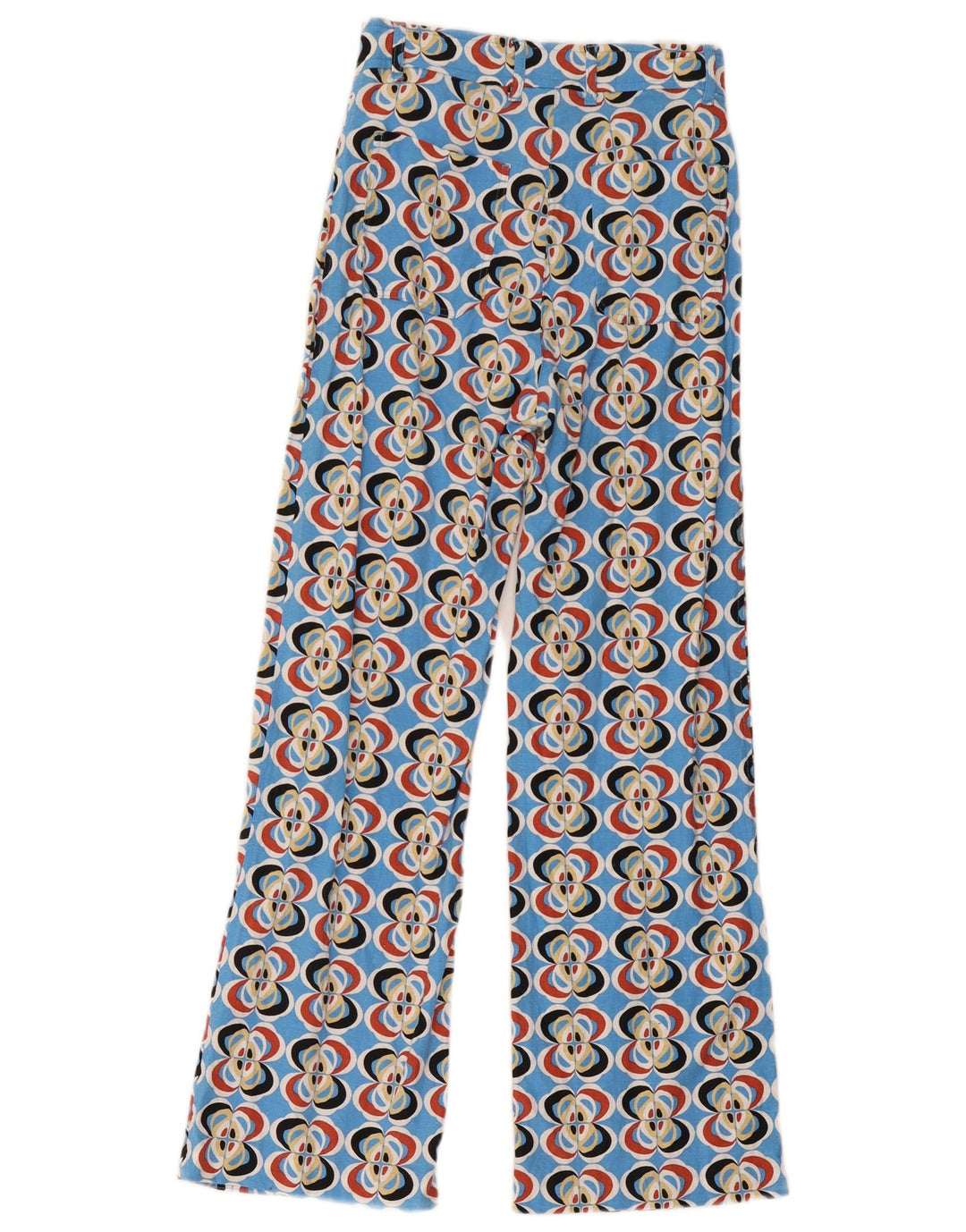 Zara Mujer Pantalones Casuales Estampado Abstracto XS W24 L28 Multicolor