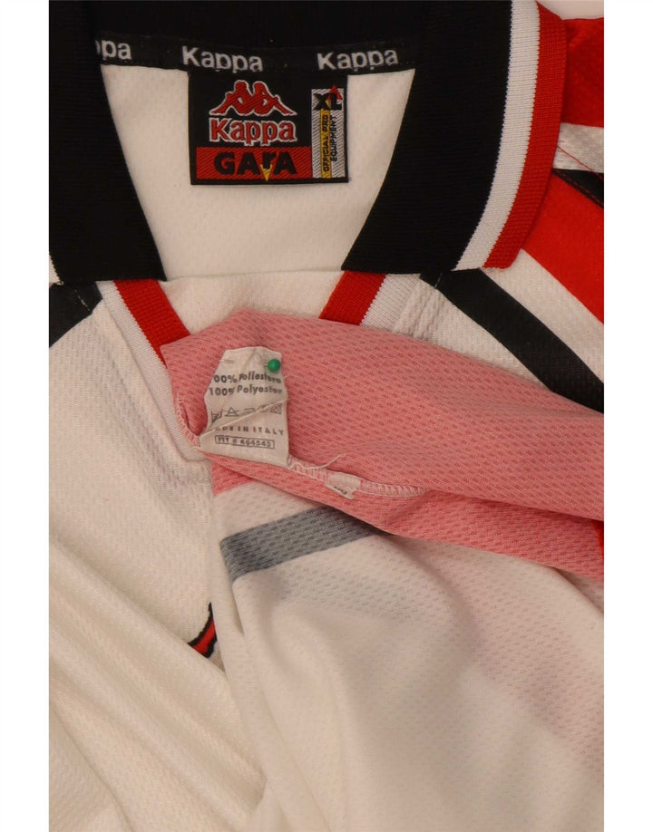 Kappa Hombre Gara Top Manga Larga XL Blanco Colorblock Poliéster