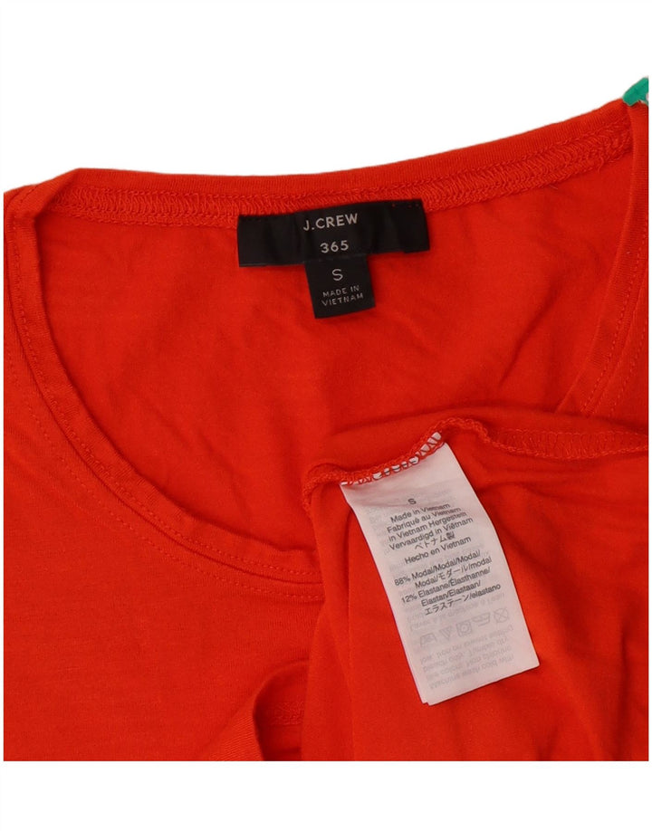 J. CREW Camiseta 365 para mujer Top UK 10 Small Naranja Modal