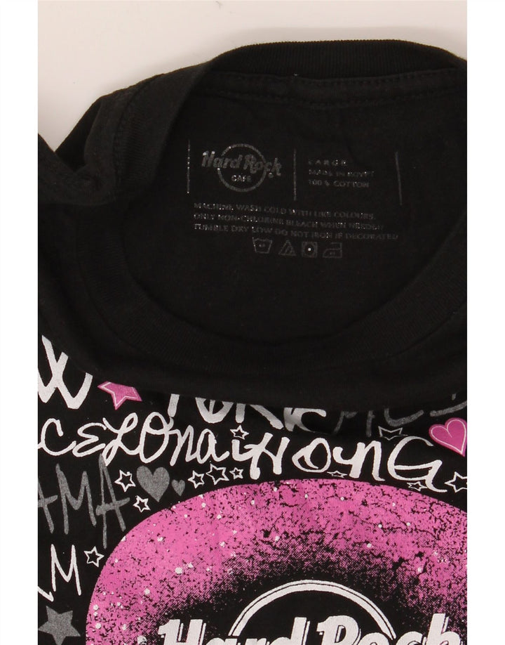 HARD ROCK CAFE Camiseta gráfica para mujer Top UK 40 Large Black