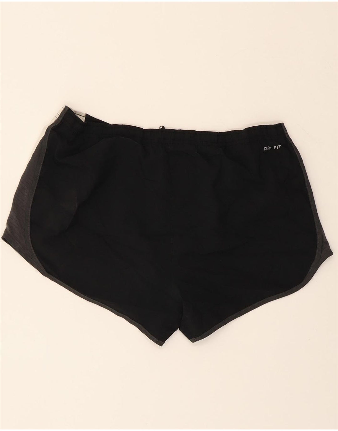 NIKE Womens Dri Fit Sport Shorts UK 14 Medium Black Colourblock Polyester Vintage Nike and Second-Hand Nike from Messina Hembry 