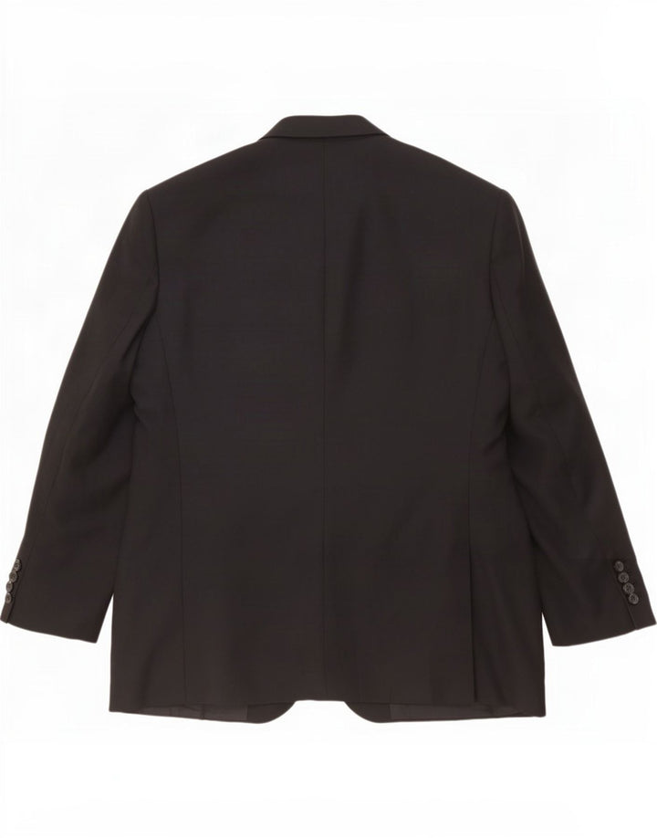 Marks & Spencer Chaqueta tipo blazer de 3 botones para hombre UK 48 2XL Poliéster negro